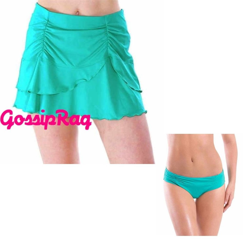 NEW sexy green bikini 2 piece swimsuit coverup nwt